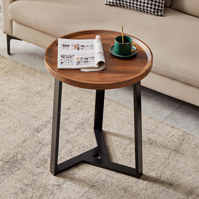 Nordic Round Iron 2-Tier Coffee Table — 2 - Tier / White