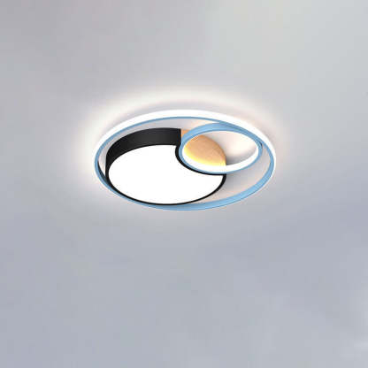 Nordic Color Mix Circles LED Flush Mount Light