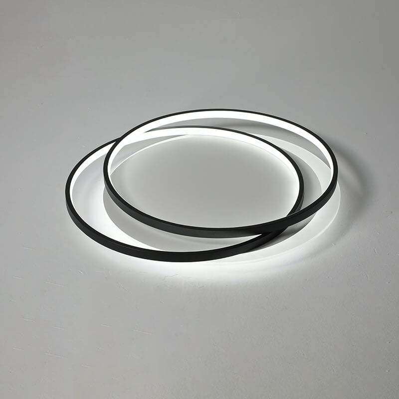 Nordic Luxury Circle Aluminum LED Flush Mount Light