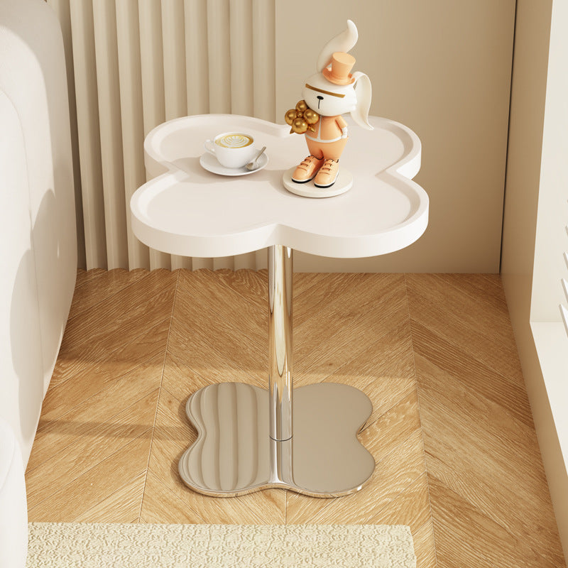 Minimalist Cylinder Petal Glass Coffee Table — Glass