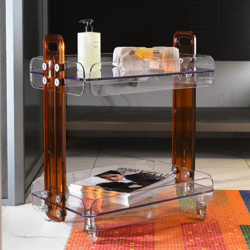 Scandinavian Acrylic 2-Tier End Table