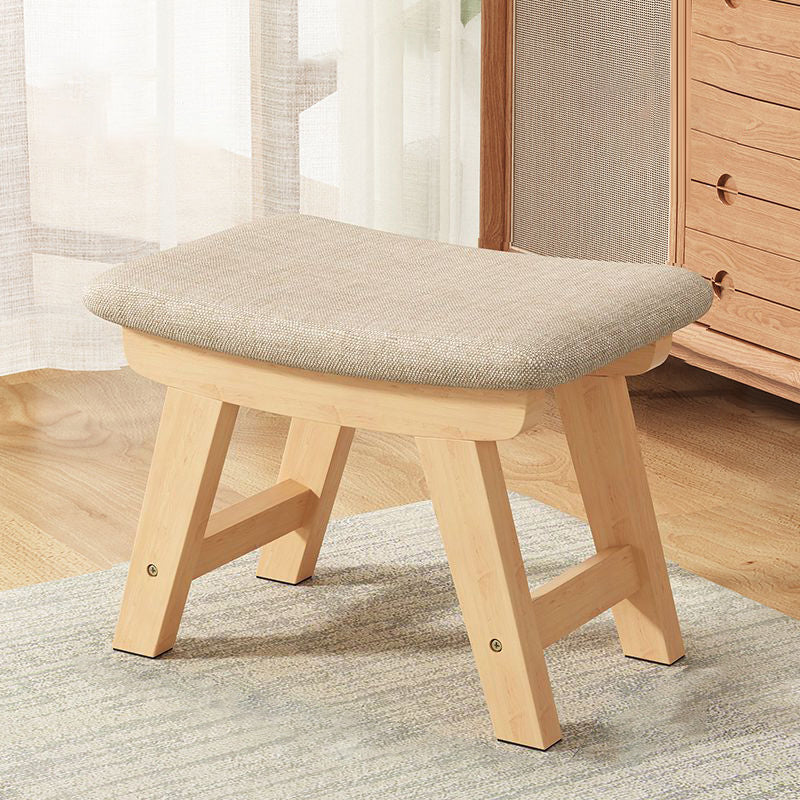 Minimalist Wood Cushion Shoe Bench