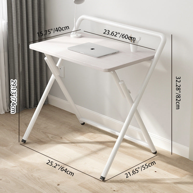 Minimalist Steel Wood Study Side Table — Black