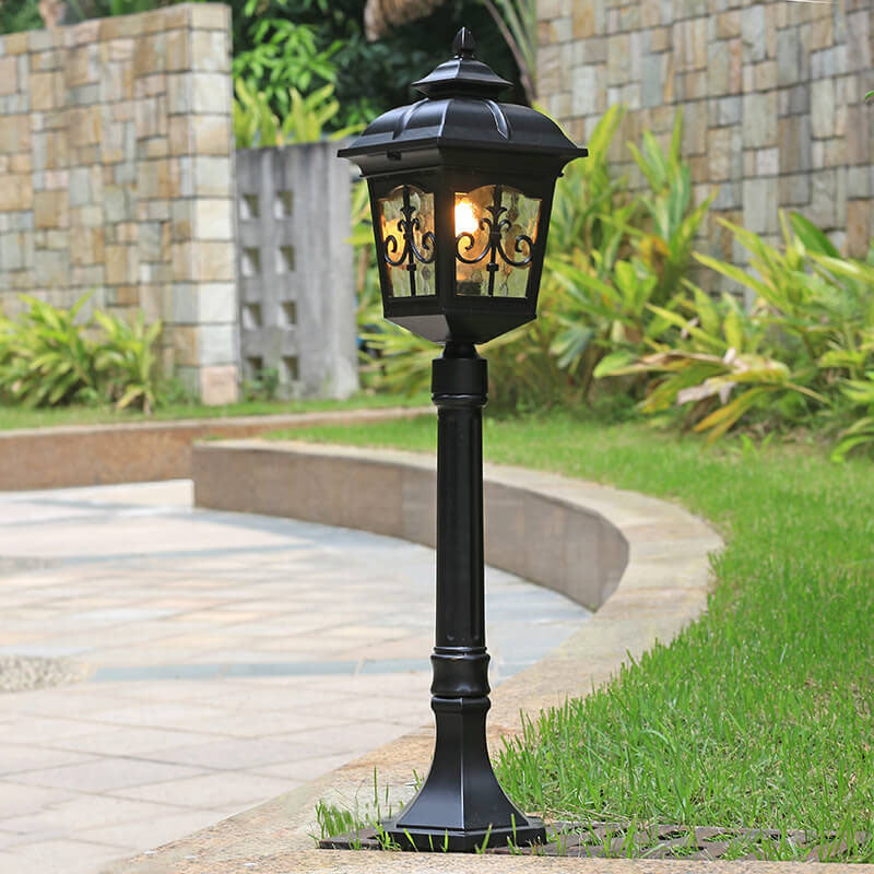 Industrial Square Arrow Flower Outdoor Landscape Light