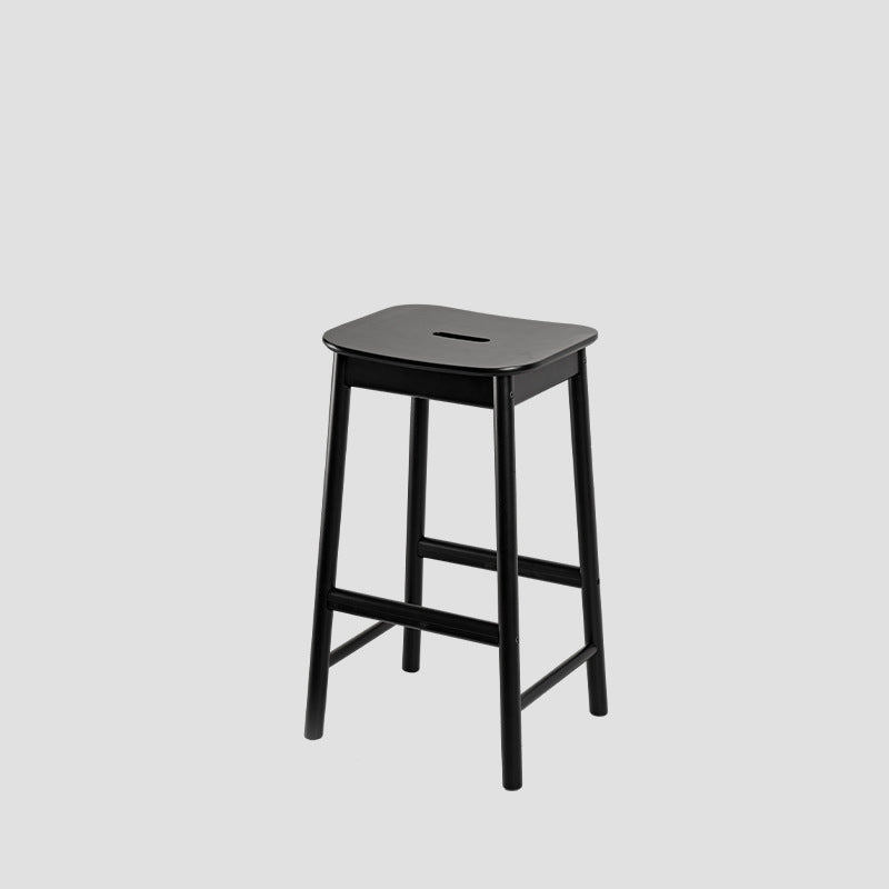 Minimalist Rectangular Birch Bar Stool