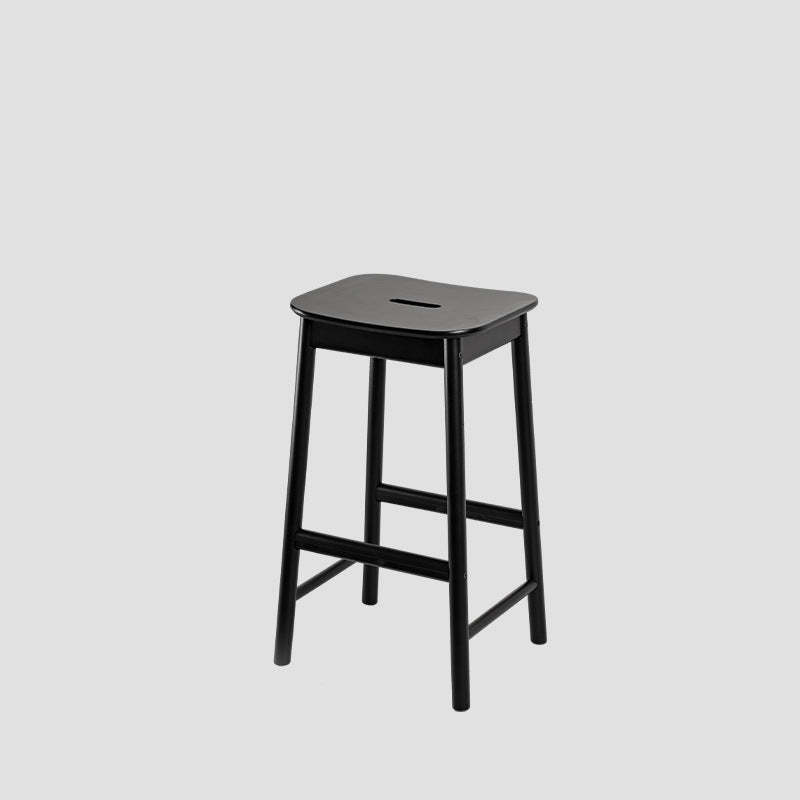 Minimalist Rectangular Birch Bar Stool