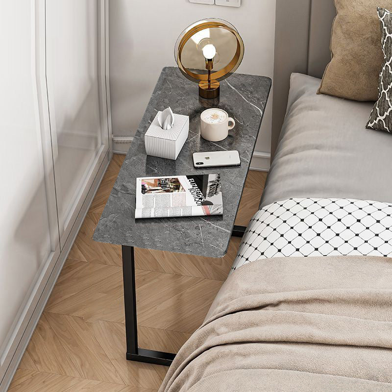 Scandinavian Stainless Steel Rectangular Side Table 4-Leg