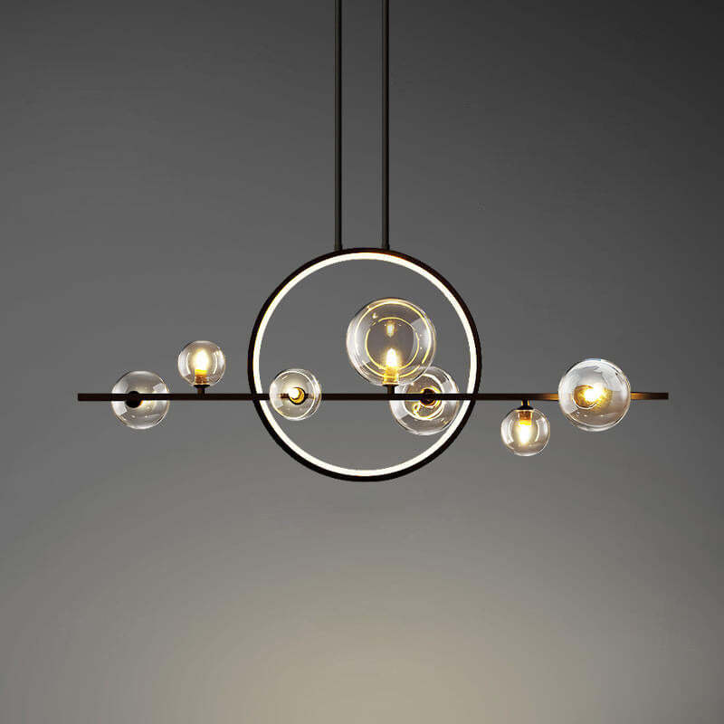 Modern Glass Bubble Magic Bean Island Chandelier
