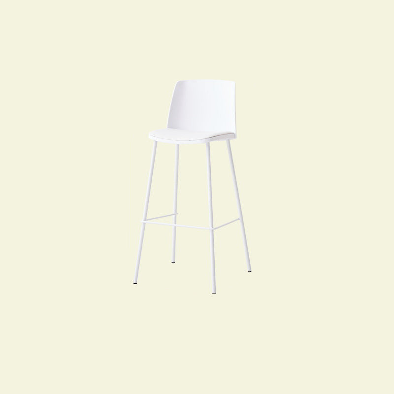 Minimalist PU Leather Metal Bar Stool