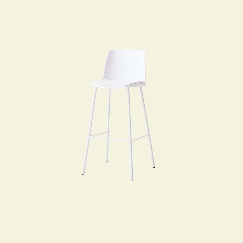 Minimalist PU Leather Metal Bar Stool