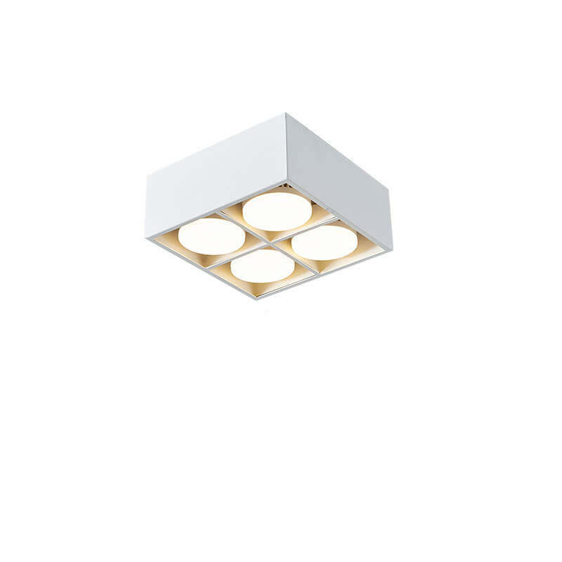 Minimalist Square Iron Spotlight LED Flush Mount Light