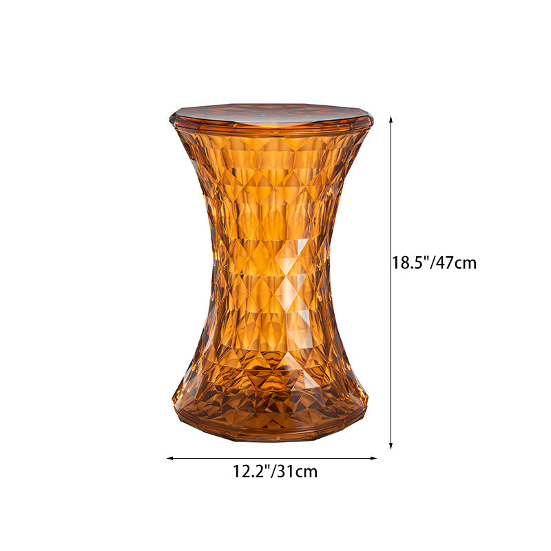 Nordic Column Acrylic Chair — Amber