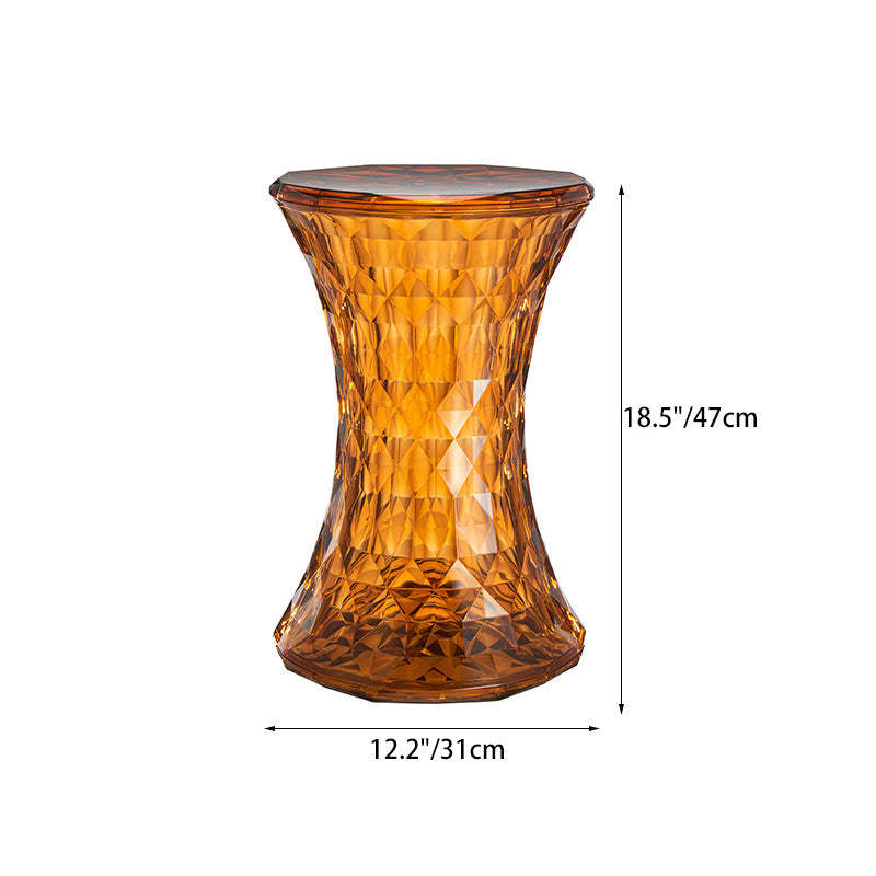 Nordic Column Acrylic Chair — Amber