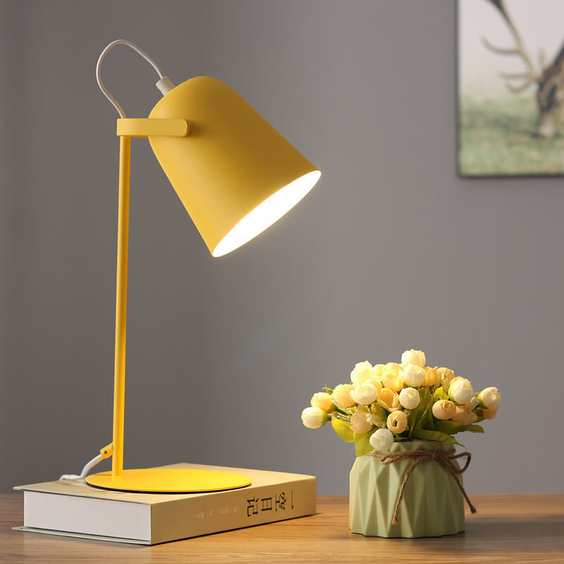 Nordic Macaron Iron Bucket Table Lamp