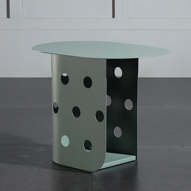 Nordic Oval Hollow Base Steel End Table