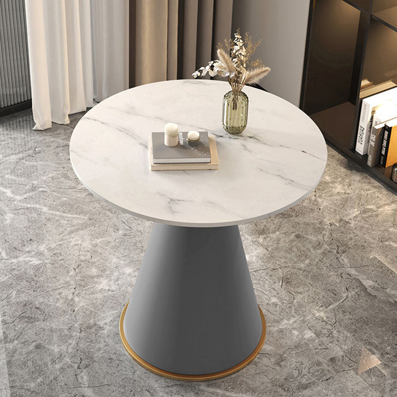 Contemporary Sintered Stone Metal Coffee Table