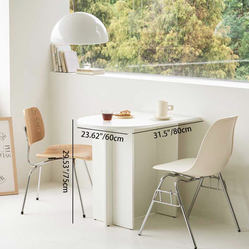 Minimalist Half Oval 6-Leg Coffee Table