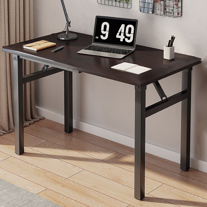 Modern Rectangular Engineered Wood Steel Foldable Desk