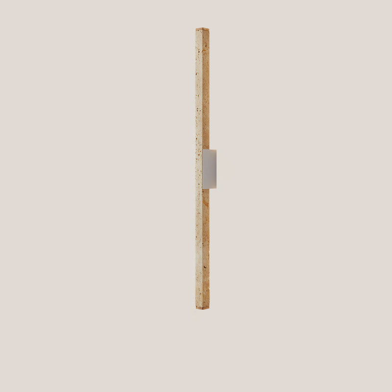 Japanese Wabi-Sabi Yellow Travertine Long Wall
