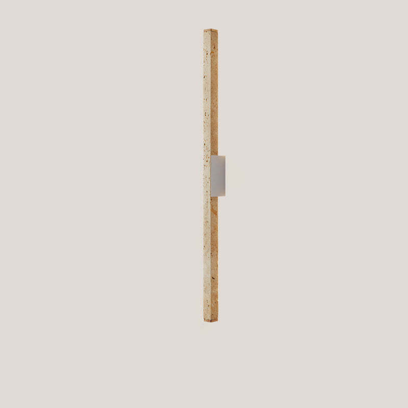 Japanese Wabi-Sabi Yellow Travertine Long Wall
