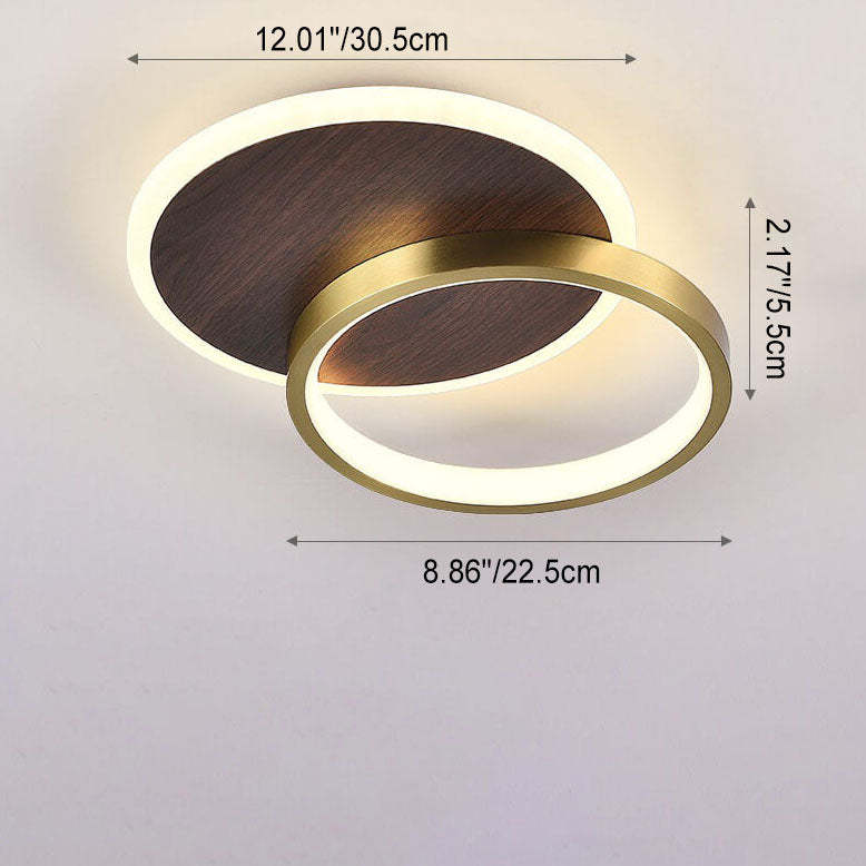 Minimalist Aluminum Circular LED Ceiling Light