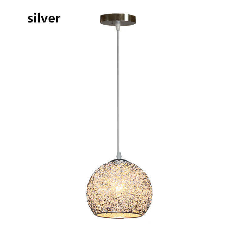 Contemporary Aluminum Macaron Round Pendant Light