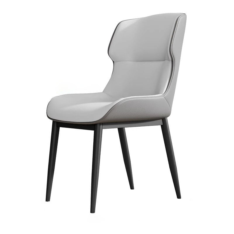 Modern PU Leather Steel Cushion Dining Chair