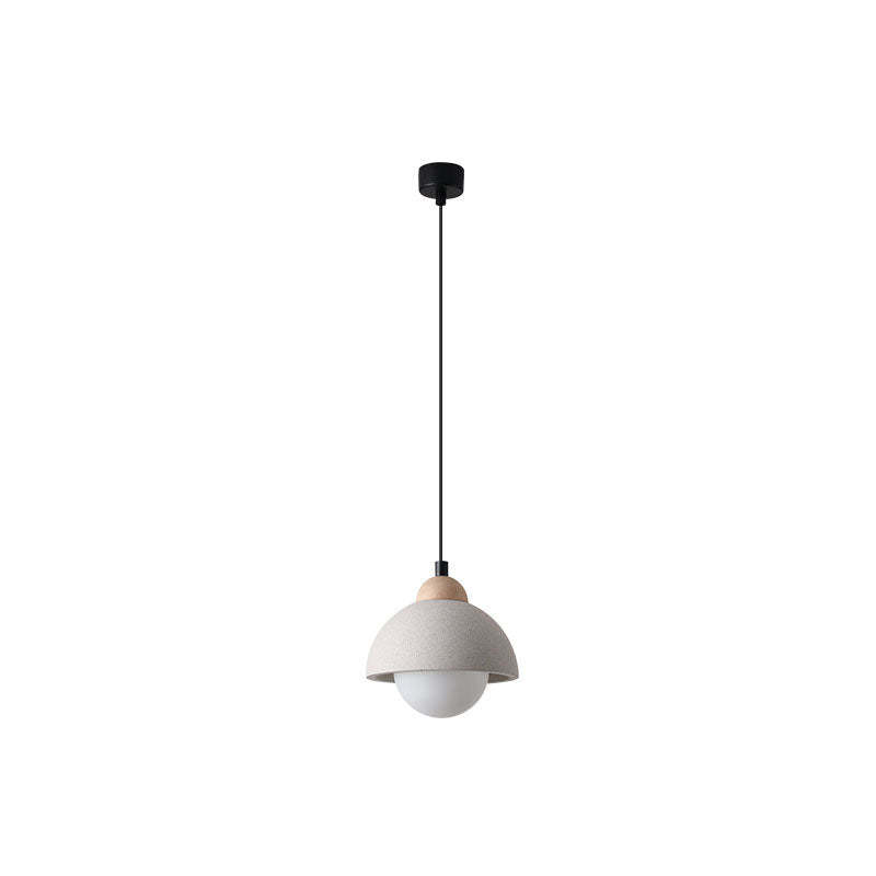 Scandinavian Cement Dome Glass Pendant Light