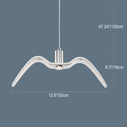 Nordic Wrought Iron Seagull LED Pendant Light