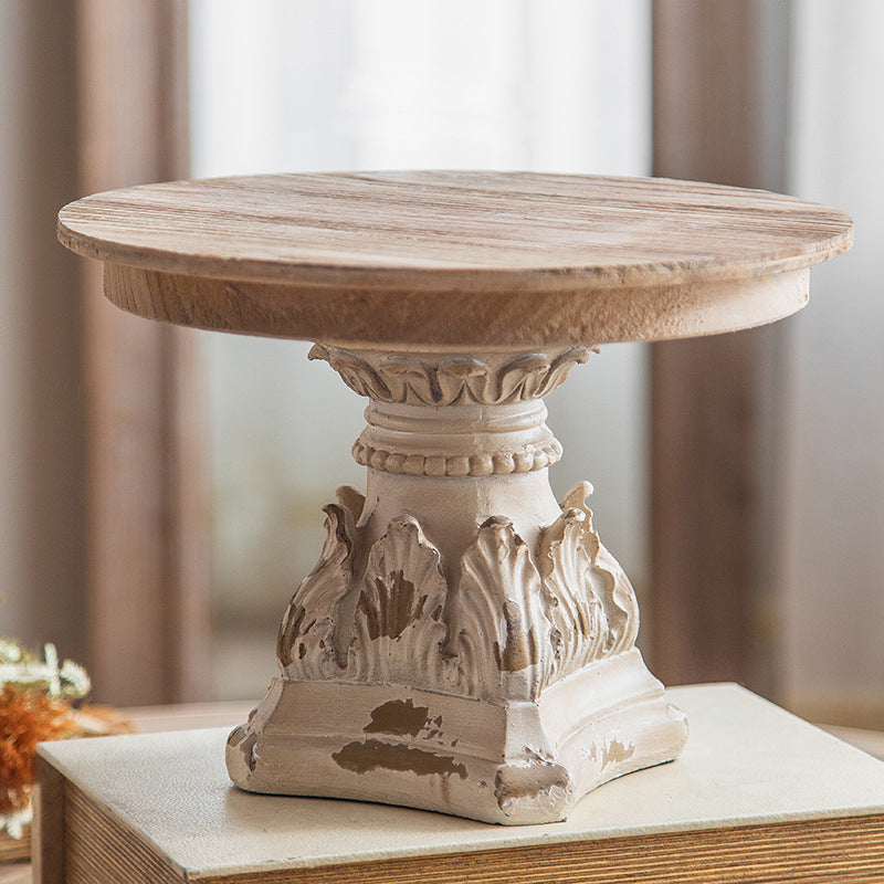 Vintage Carved Cedar Magnesium Tray Table