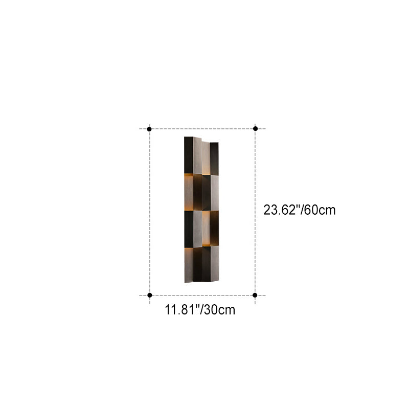 Retro Aluminum Rectangular LED Wall Sconce