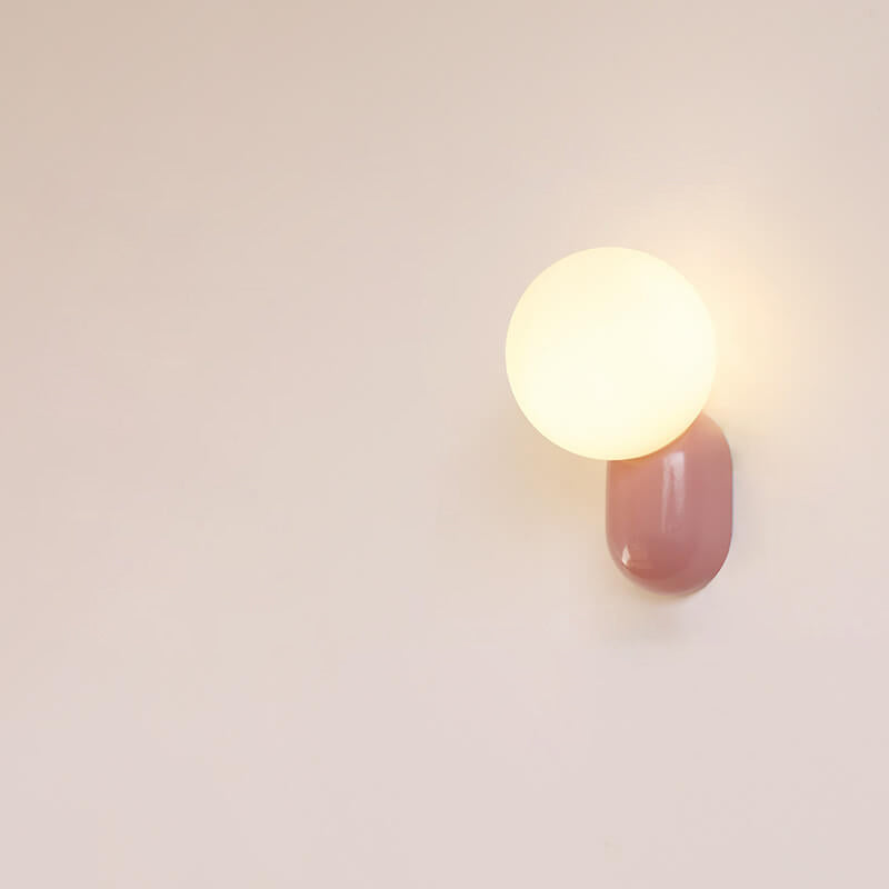 Modern decor home wall sconces in resin — Purple / 220V-240V (UK/AU)