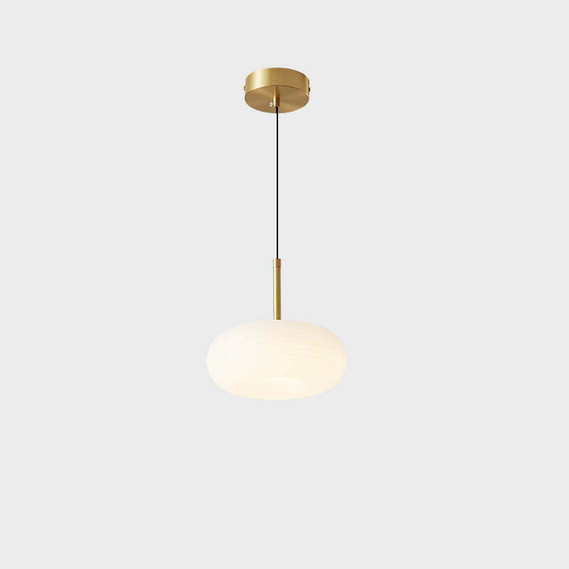 Modern Cream Apple Copper LED Pendant Light