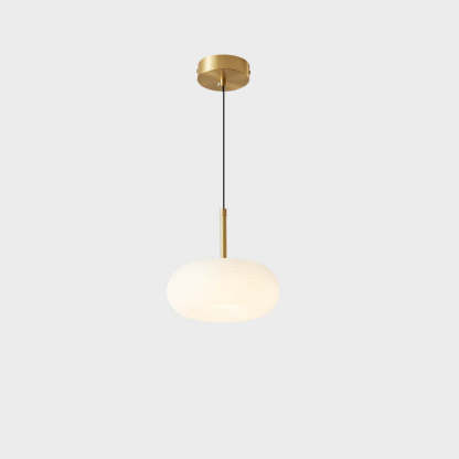 Modern Cream Apple Copper LED Pendant Light