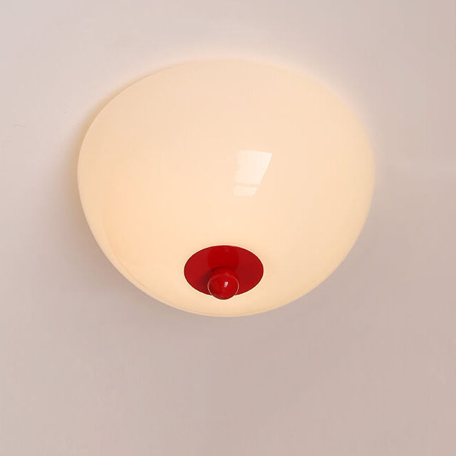 Red iron round 4-light flush mount lighting - nordic — 220V-240V (UK/AU)