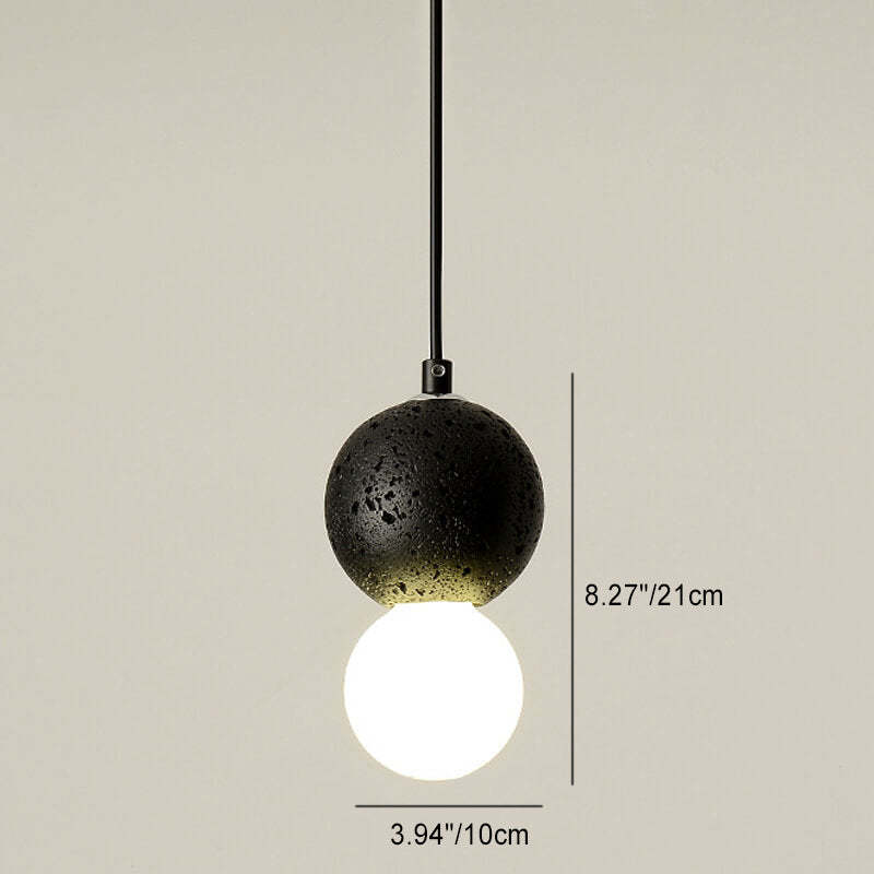 Scandinavian Orb Terrazzo Pendant Light