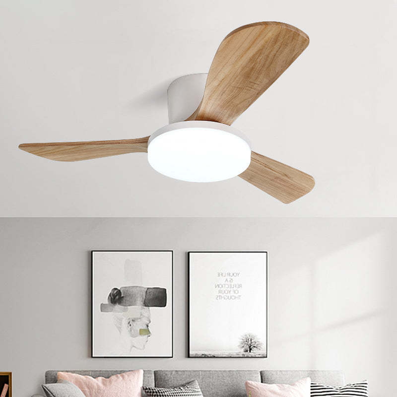 Scandinavian Copper Fan Mount Ceiling Fan Light