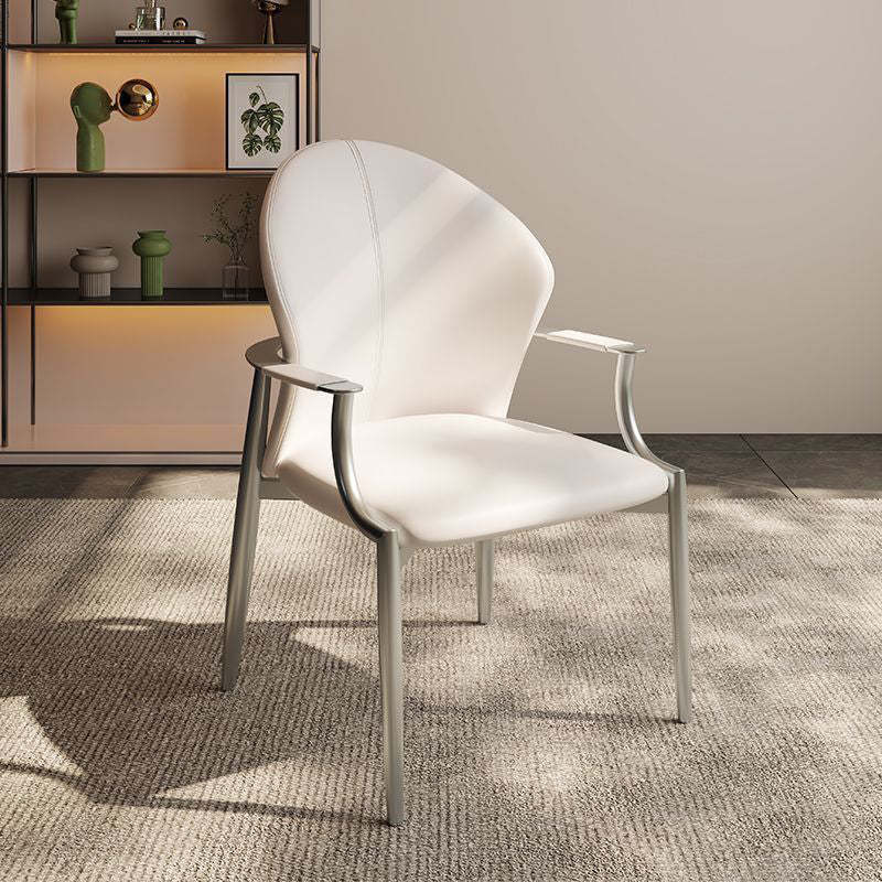 Lighom minimalist microfiber square gray dining chairs & benches