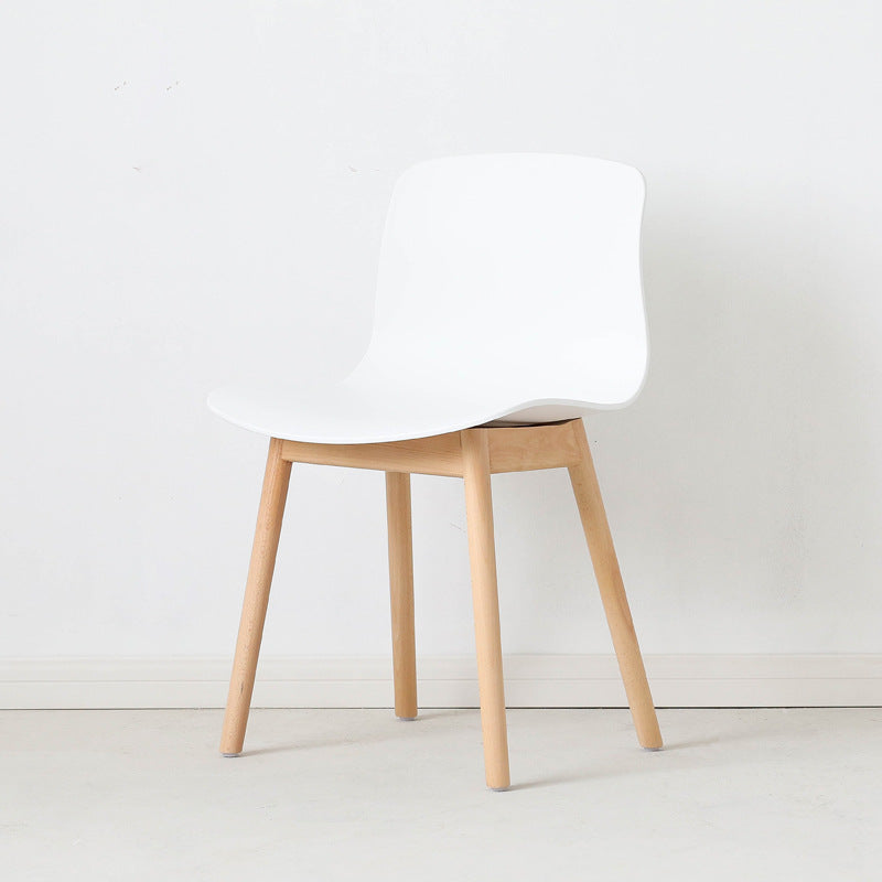 Nordic Curved Wood Dining Chair