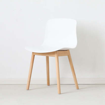 Nordic Curved Wood Dining Chair