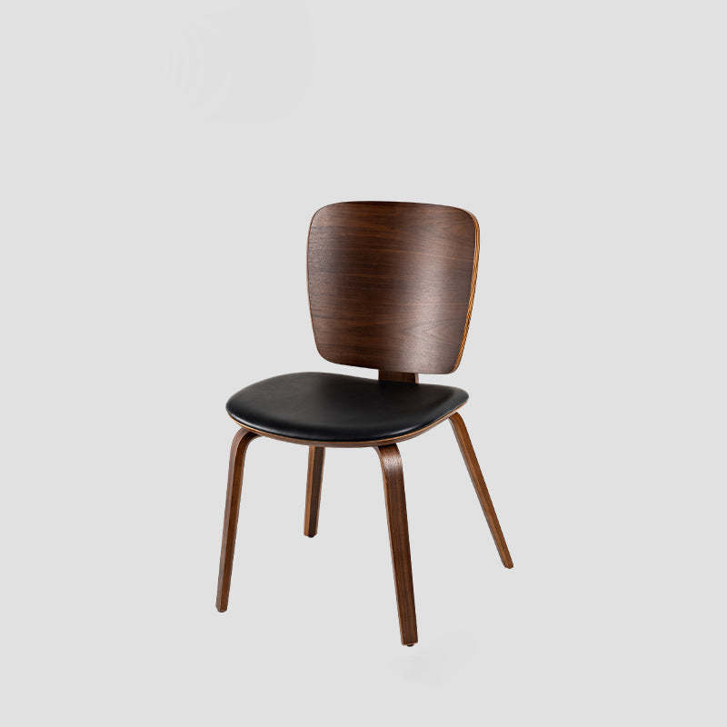 PU Leather Wood Dining Chair