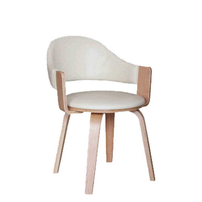 Nordic PU Leather Ergonomic Swivel Desk Chair