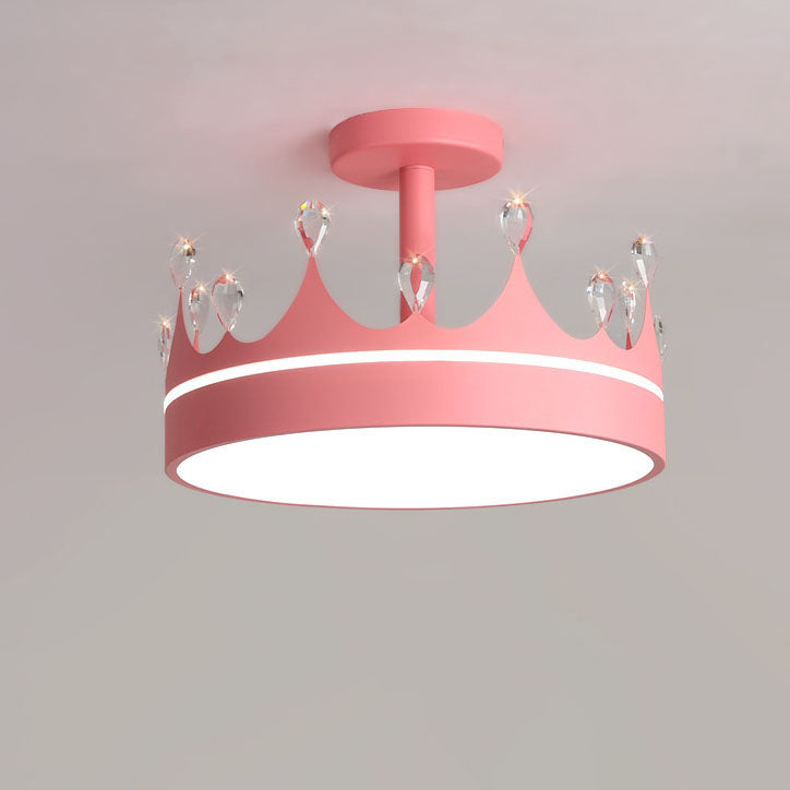 Cartoon Crown LED Kids Ceiling Light