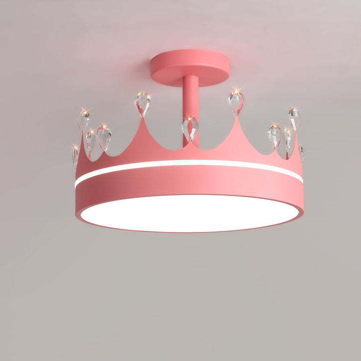 Cartoon Crown LED Kids Ceiling Light