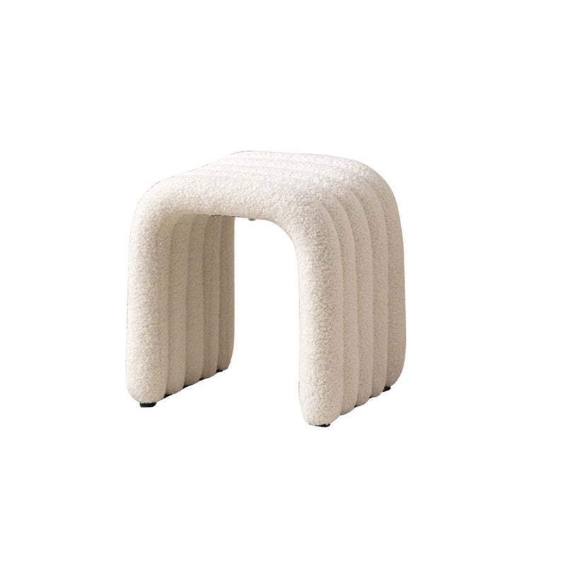 Nordic Arch Steel Boucle Vanity Stool