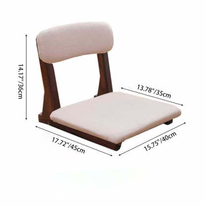 Japanese Paulownia Wood Tatami Chair — C / Walnut Color