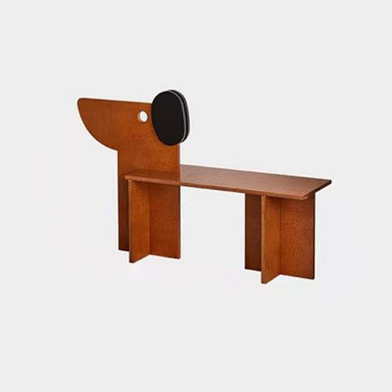 Contemporary Dog Rectangular Wood Chair