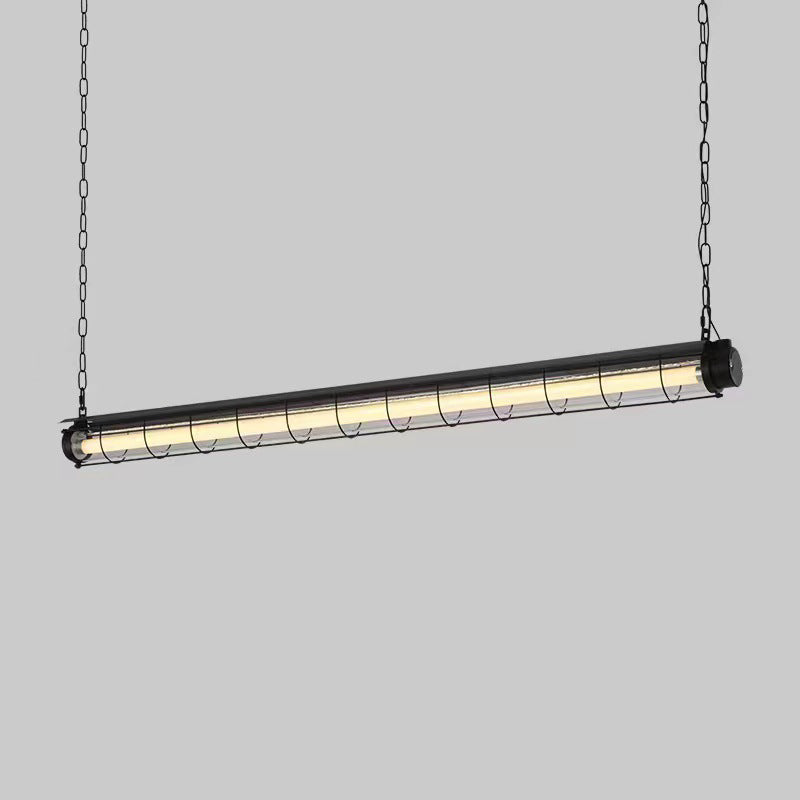 Industrial Acrylic Island Chandelier