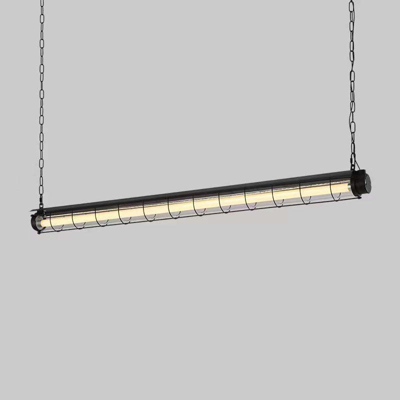 Industrial Acrylic Island Chandelier