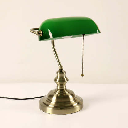 Retro Colored Glass Metal Zipper Table Lamp — White / 220V-240V For UK/AU